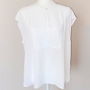 J. Crew White Sleeveless Loose Fitting Top NWT